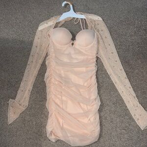 Oh polly long sleeve body con dress